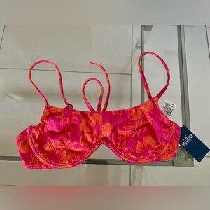 Hollister Womens Pink And Orange
Bikini Top